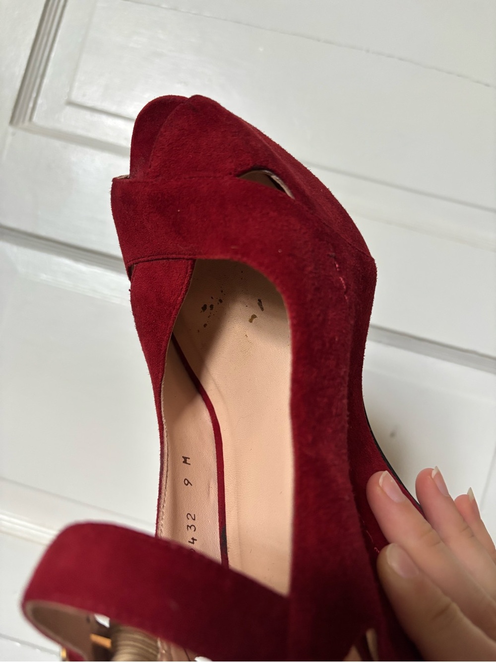 Suede Platform Wedge Heels - Picture 5 of 12